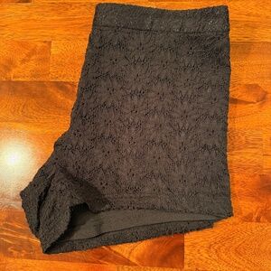 Free People FP Black Lace Shorts Size 4